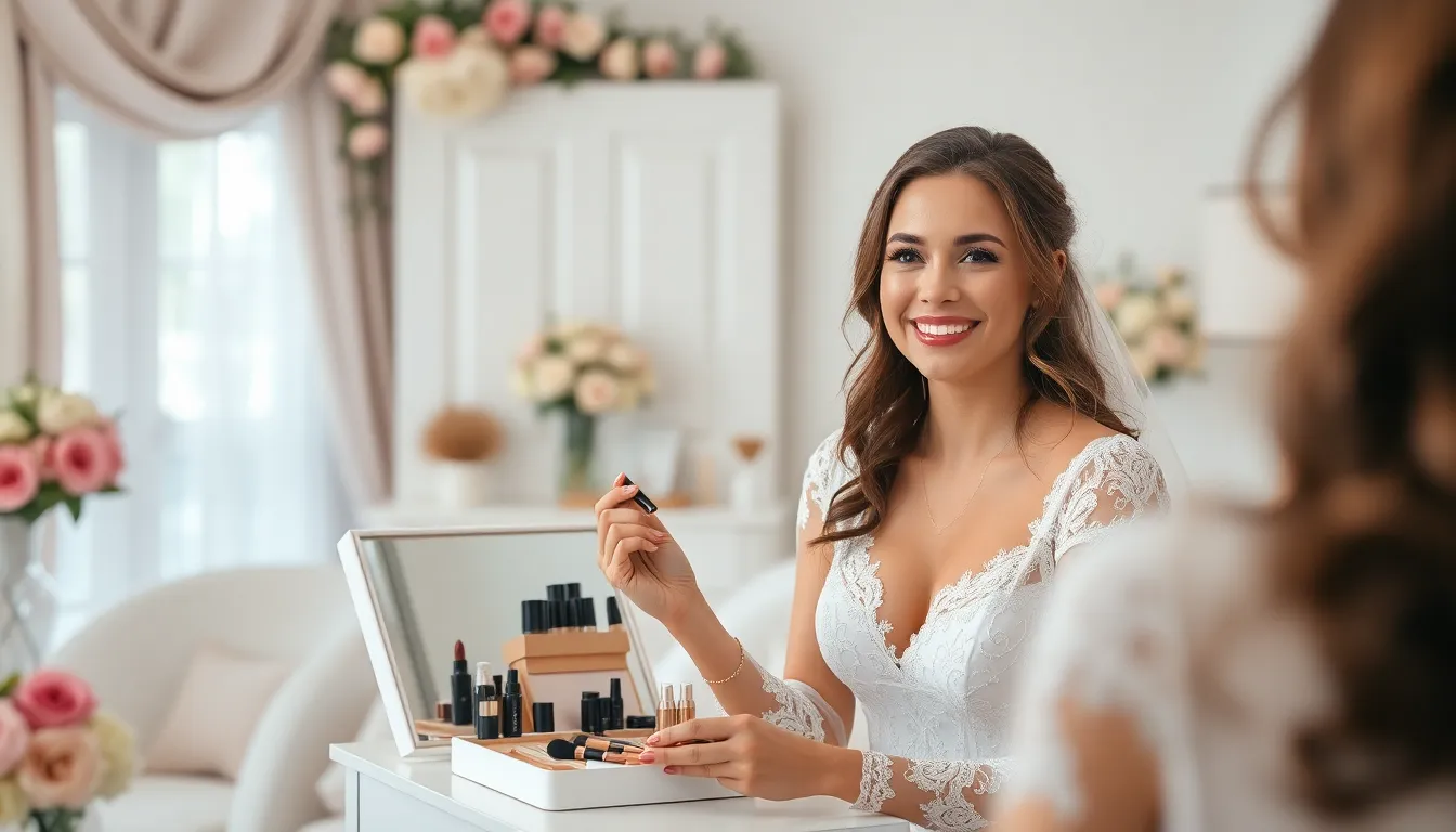 30+ Stunning Wedding Makeup Ideas That'll Make You Glow on Your Big Day 18 30+ Stunning Wedding Makeup Ideas That'll Make You Glow on Your Big Day 17