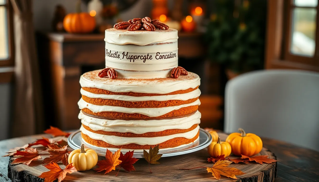 25 Stunning Autumn Wedding Cake Ideas That'll Make Your Fall Wedding Unforgettable 2 25 Stunning Autumn Wedding Cake Ideas That'll Make Your Fall Wedding Unforgettable 1
