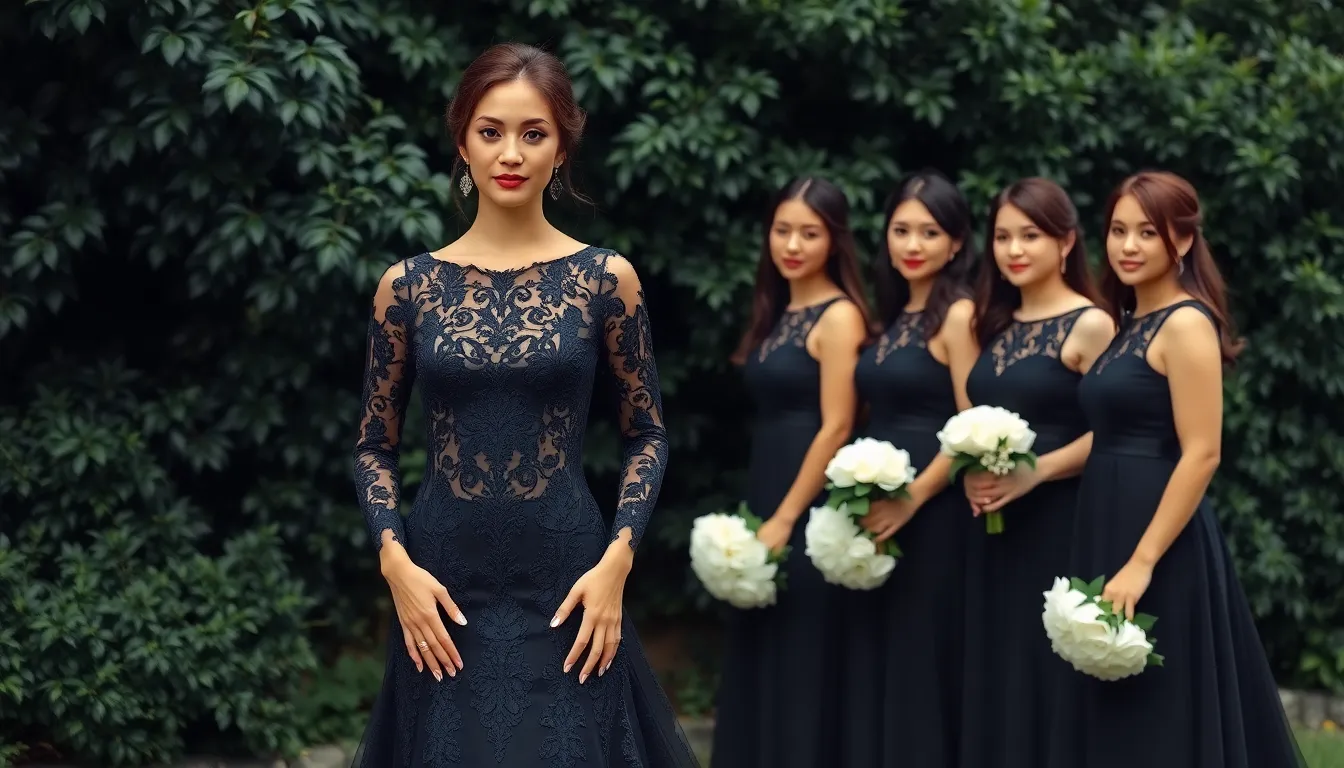 25 Stunning Black Wedding Ideas for a Dramatically Elegant Celebration 2 25 Stunning Black Wedding Ideas for a Dramatically Elegant Celebration 1