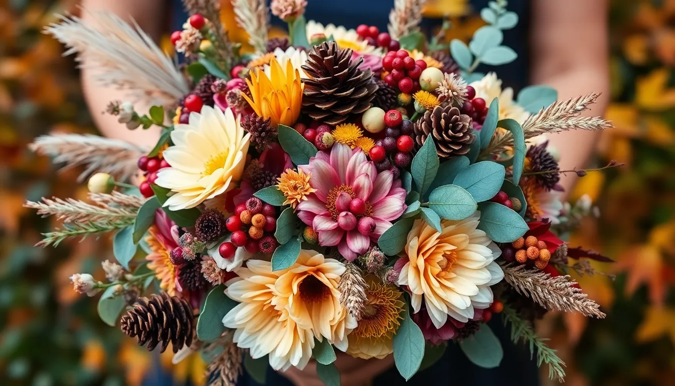 25 Stunning Fall Wedding Bouquet Ideas for Your Autumn Ceremony 2 25 Stunning Fall Wedding Bouquet Ideas for Your Autumn Ceremony 1