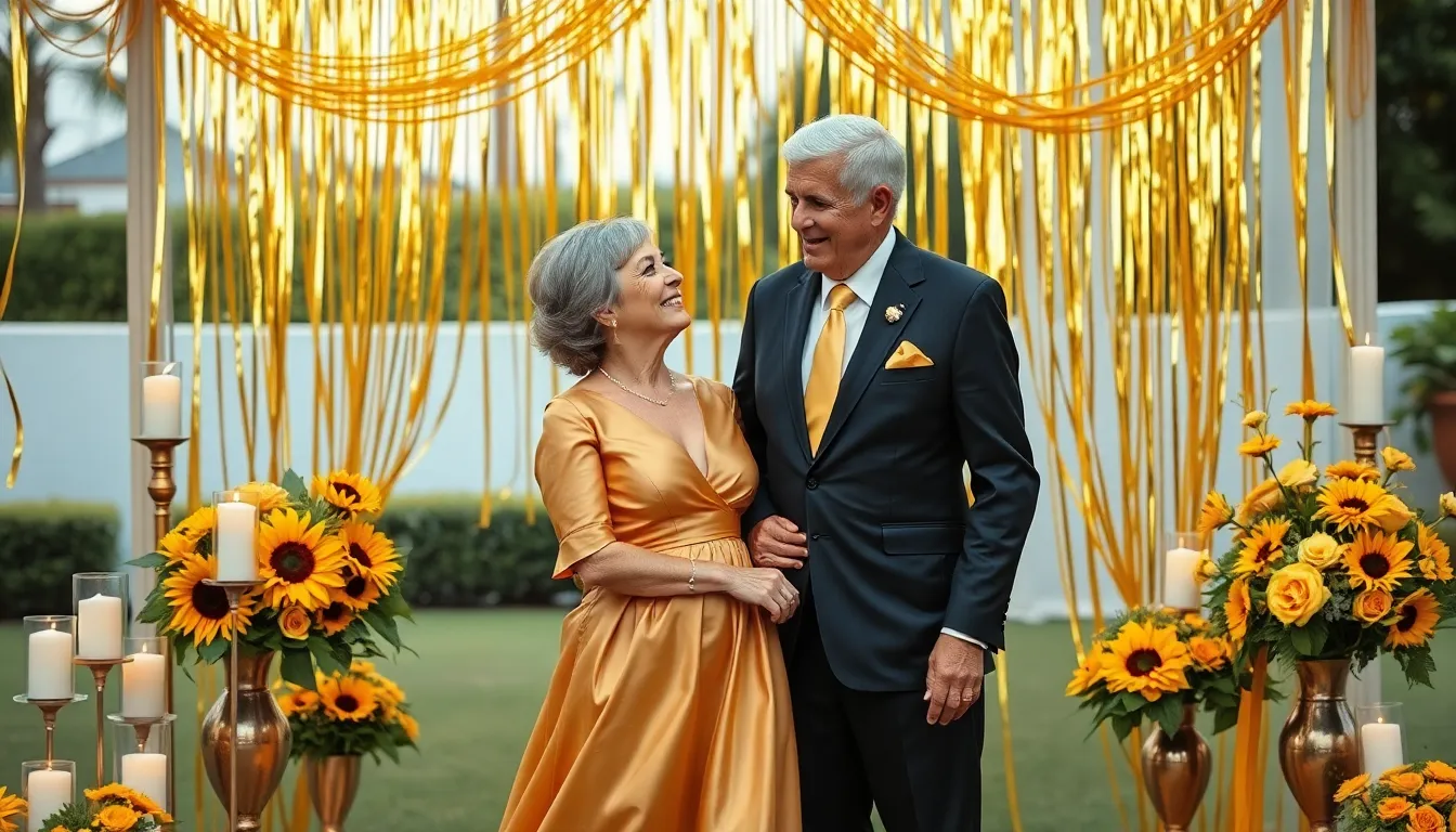 50 Golden Wedding Anniversary Ideas to Celebrate 50 Years of Love 2 50 Golden Wedding Anniversary Ideas to Celebrate 50 Years of Love 1