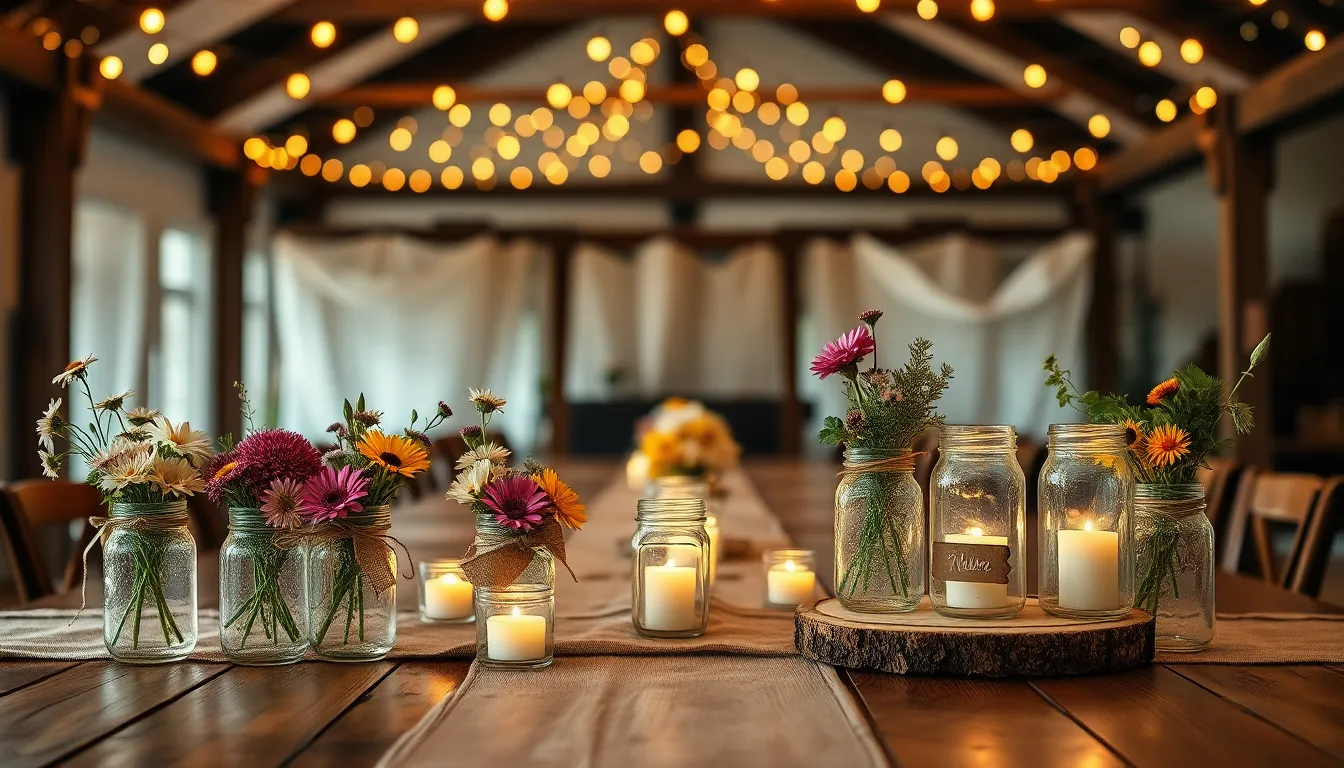 25 Stunning Rustic Wedding Table Decoration Ideas That Won't Break the Bank 2 25 Stunning Rustic Wedding Table Decoration Ideas That Won't Break the Bank 1