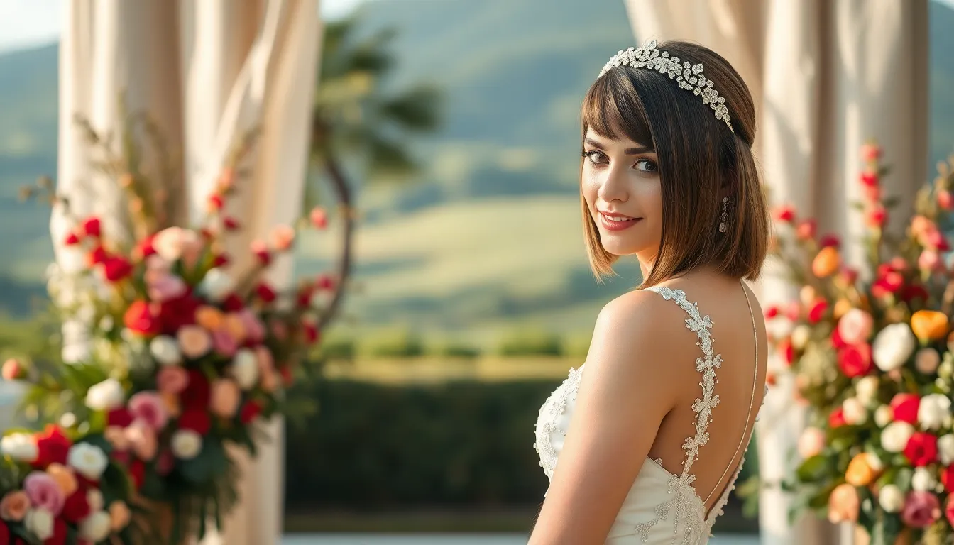 50+ Stunning Short Hair Wedding Ideas That Will Make You Ditch Long Hair 2 50+ Stunning Short Hair Wedding Ideas That Will Make You Ditch Long Hair 1
