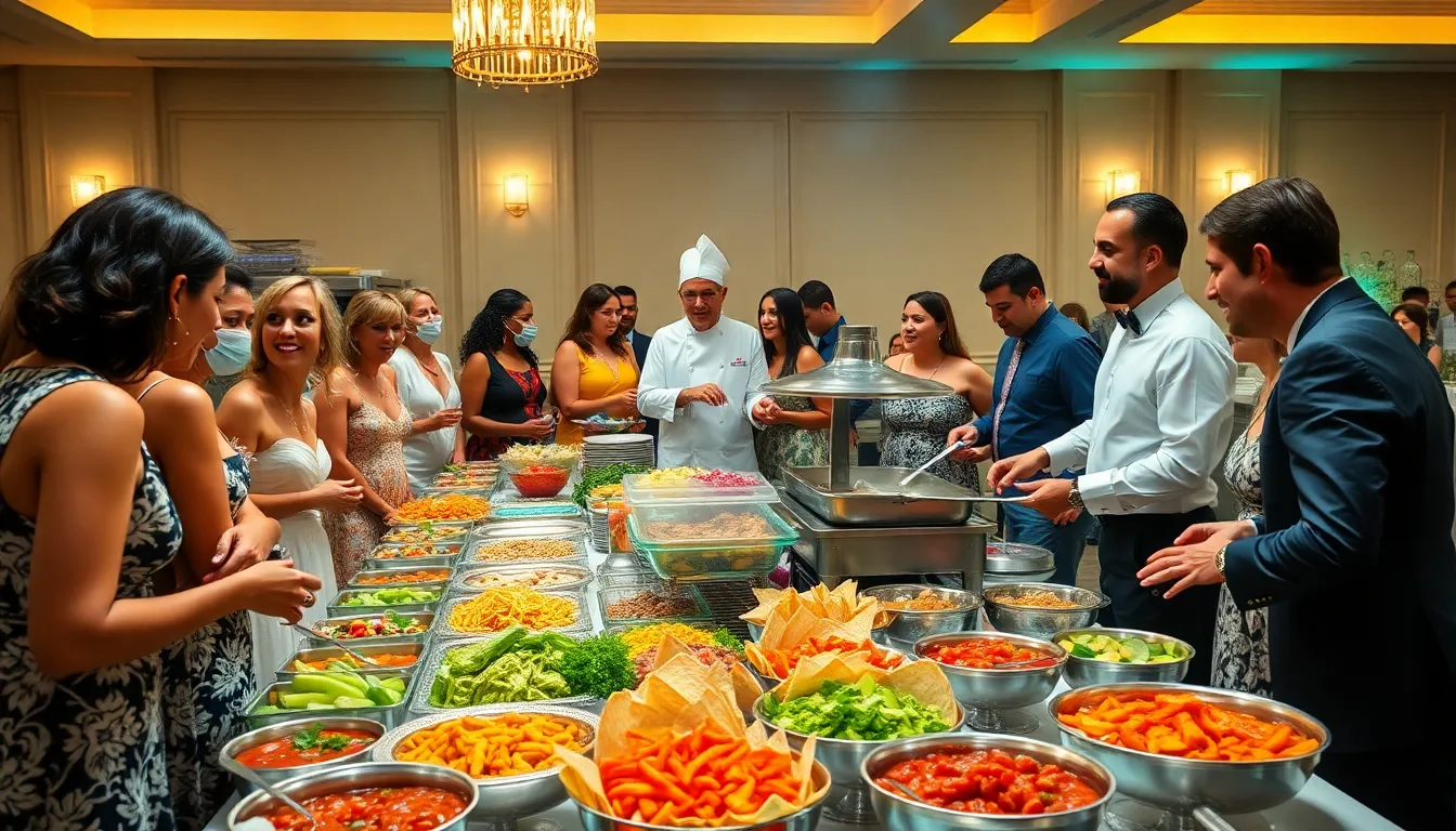 15 Wedding Buffet Ideas That Will Wow Your Guests (on Any Budget) 2 15 Wedding Buffet Ideas That Will Wow Your Guests (on Any Budget) 1