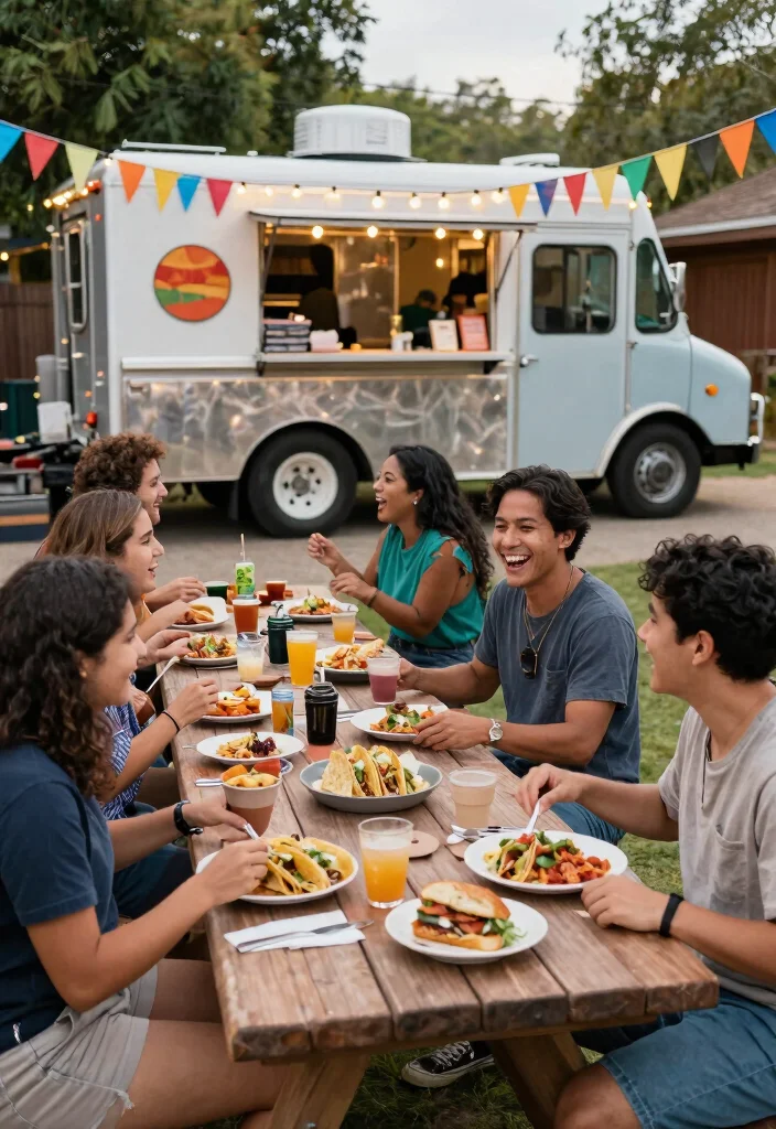 10 Backyard Rehearsal Dinner Ideas for Cozy Relaxed and Outdoor Celebrations - 8. Culinary Adventure: Food Truck Experience 1