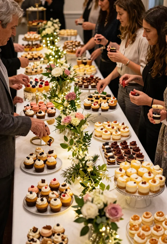 10 Casual Rehearsal Dinner Ideas for Relaxed Comfortable Pre Wedding Fun - 10. Sweet Dessert Bar 1