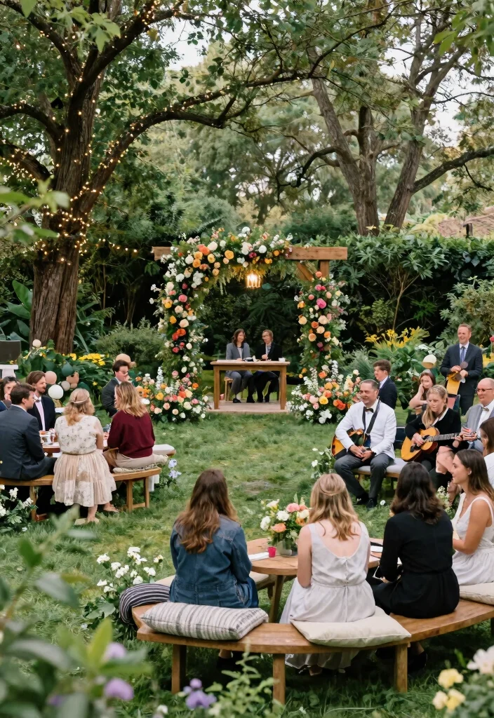 10 Casual Wedding Ideas for Older Couples for Relaxed Comfortable Events - 7. Garden Party: Nature's Canvas 1