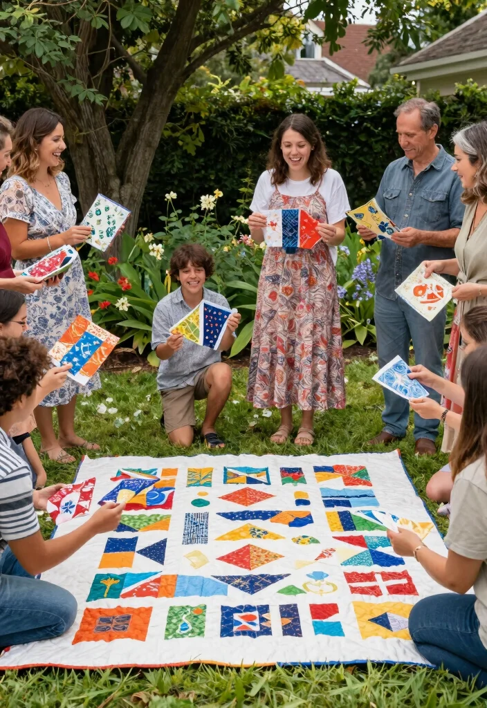 10 Christian Unity Ceremony Ideas for Symbolic Sacred Wedding Traditions - 8. Unity Quilt Ceremony 1