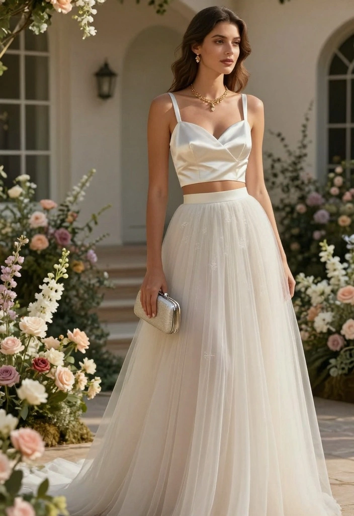10 Courthouse Wedding Outfit Ideas for Elegant Modern Civil Ceremony Looks - 1. Chic Two-Piece Set 1