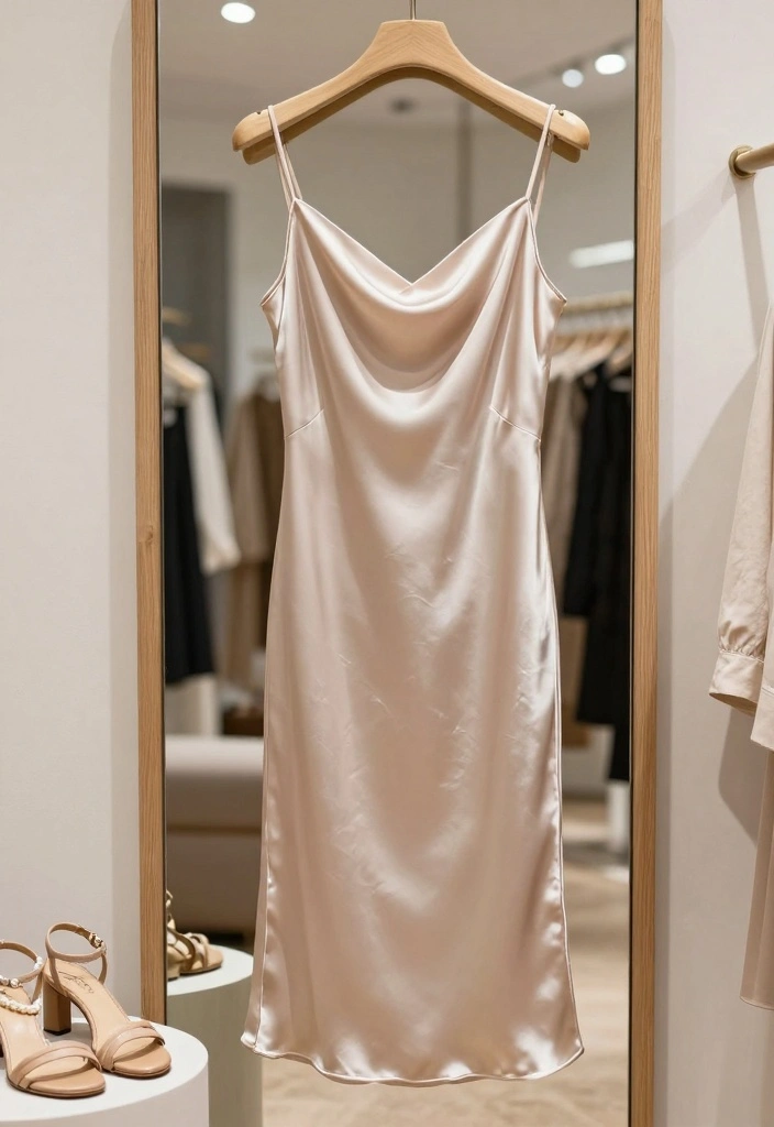 10 Courthouse Wedding Outfit Ideas for Elegant Modern Civil Ceremony Looks - 2. Minimalist Slip Dress 1