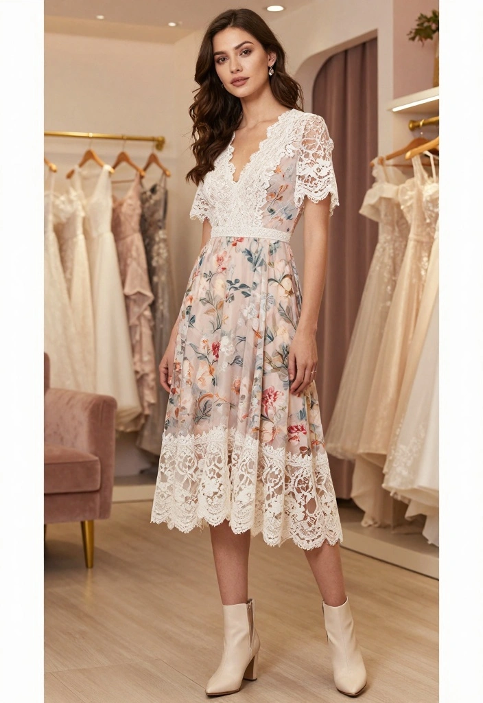 10 Courthouse Wedding Outfit Ideas for Elegant Modern Civil Ceremony Looks - 4. Effortless Midi Dress 1