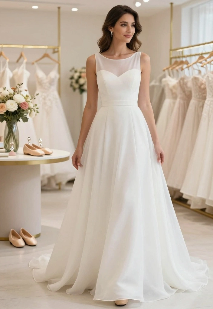 10 Courthouse Wedding Outfit Ideas for Elegant Modern Civil Ceremony Looks - 7. Simple A-Line Dress 1