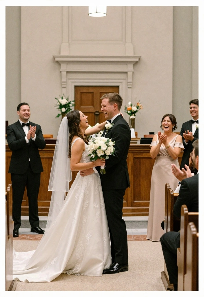 10 Courthouse Wedding Photo Ideas for Stylish Timeless Captures - 2. Candid Moments of Joy 1