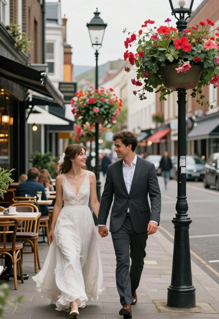 10 Courthouse Wedding Photo Ideas for Stylish Timeless Captures - 7. Utilize the Surrounding Environment 1
