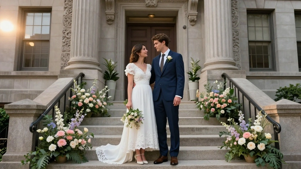 10 Courthouse Wedding Photo Ideas for Stylish Timeless Captures