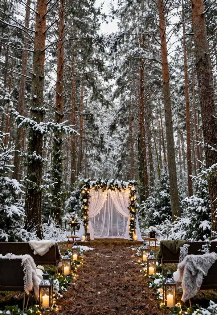 10 Cozy Winter Wedding Themes for Warm Intimate Seasonal Celebrations - 2. Enchanted Forest Theme 1