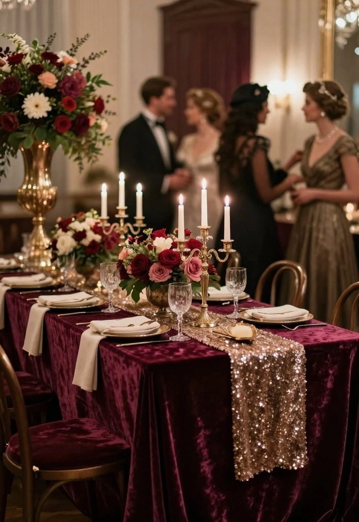 10 Cozy Winter Wedding Themes for Warm Intimate Seasonal Celebrations - 5. Vintage Glamour Theme 1