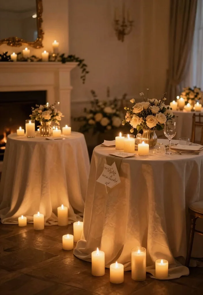 10 Cozy Winter Wedding Themes for Warm Intimate Seasonal Celebrations - 8. Candlelit Romance Theme 1