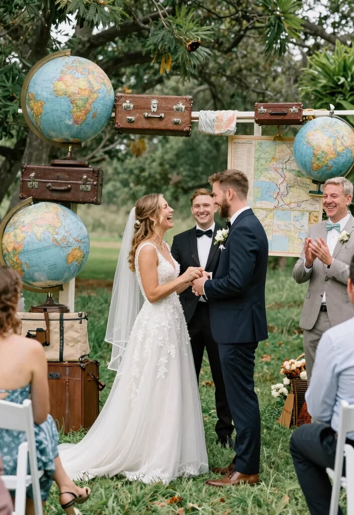 10 Funny Wedding Vows Ideas for Sweet Whimsical and Heartfelt Laughter - 6. The Travel Bugs’ Vows 1