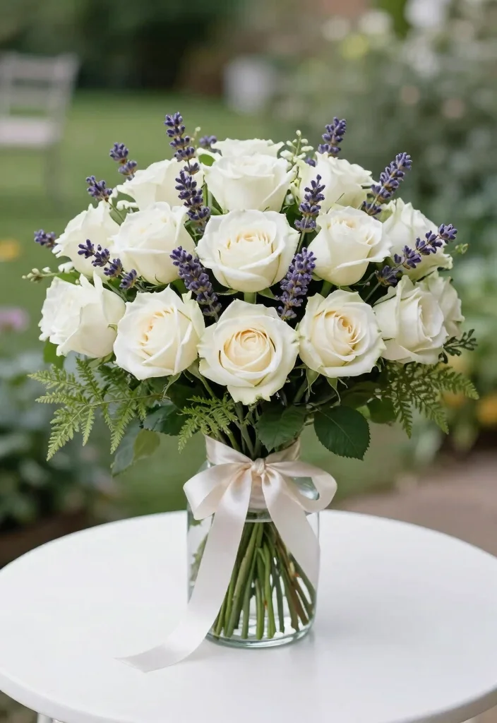 10 Graduation Bouquet Ideas for Cheerful Meaningful Celebration Gifts - 2. Classically Elegant White Rose Bouquet 1