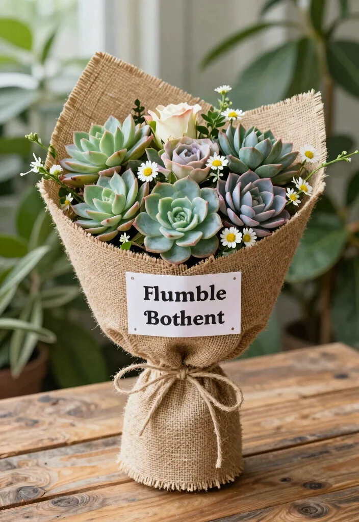 10 Graduation Bouquet Ideas for Cheerful Meaningful Celebration Gifts - 4. Personalized Succulent Bouquet 1
