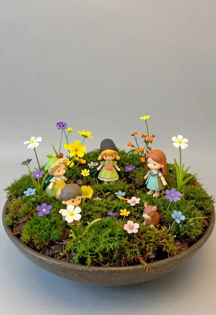 10 Here Comes the Son Centerpiece Ideas for Sweet Sunny Baby Shower Decor - 9. Whimsical Fairy Garden 1