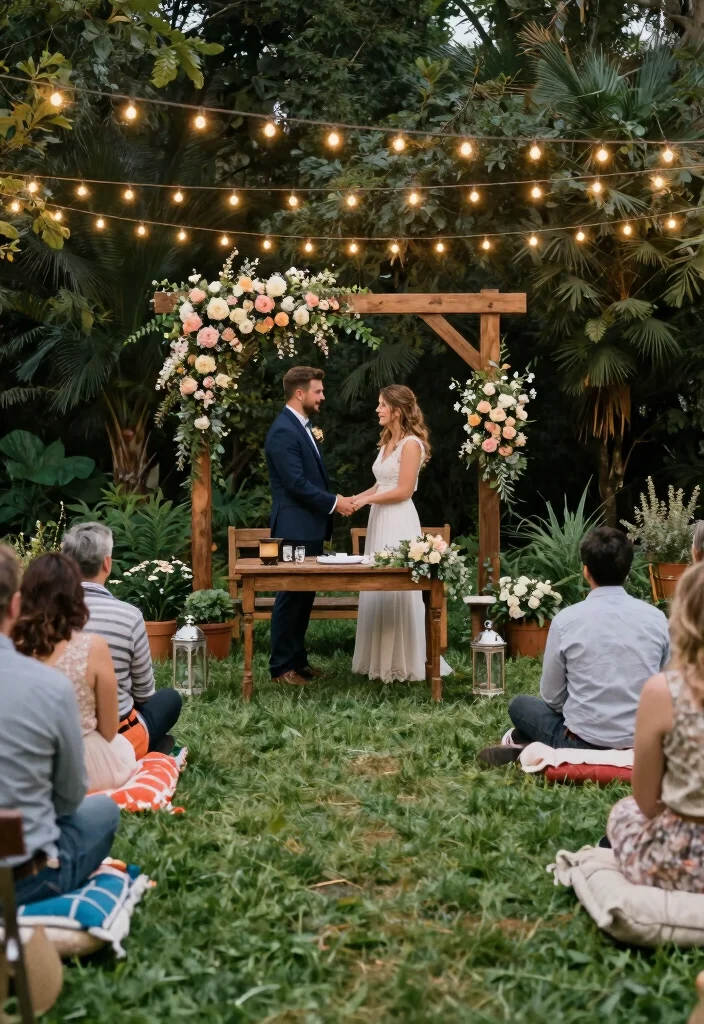 10 Intimate Wedding Ideas for Older Brides for Heartfelt Elegant Celebrations - 1. Cozy Backyard Ceremonies 1