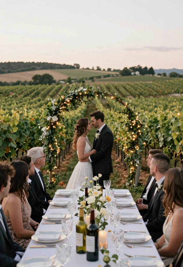 10 Intimate Wedding Ideas for Older Brides for Heartfelt Elegant Celebrations - 3. Intimate Vineyard Celebrations 1