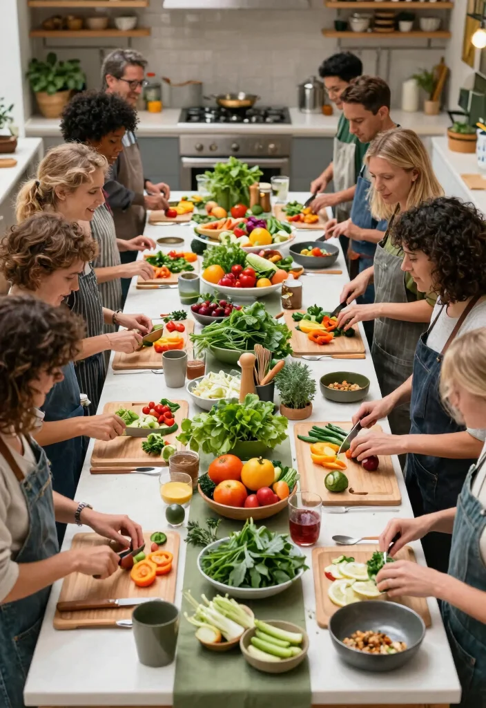 10 Low Key Bachelorette Party Ideas for Relaxed Meaningful Celebrations - 4. Eco-Friendly Cooking Class 1