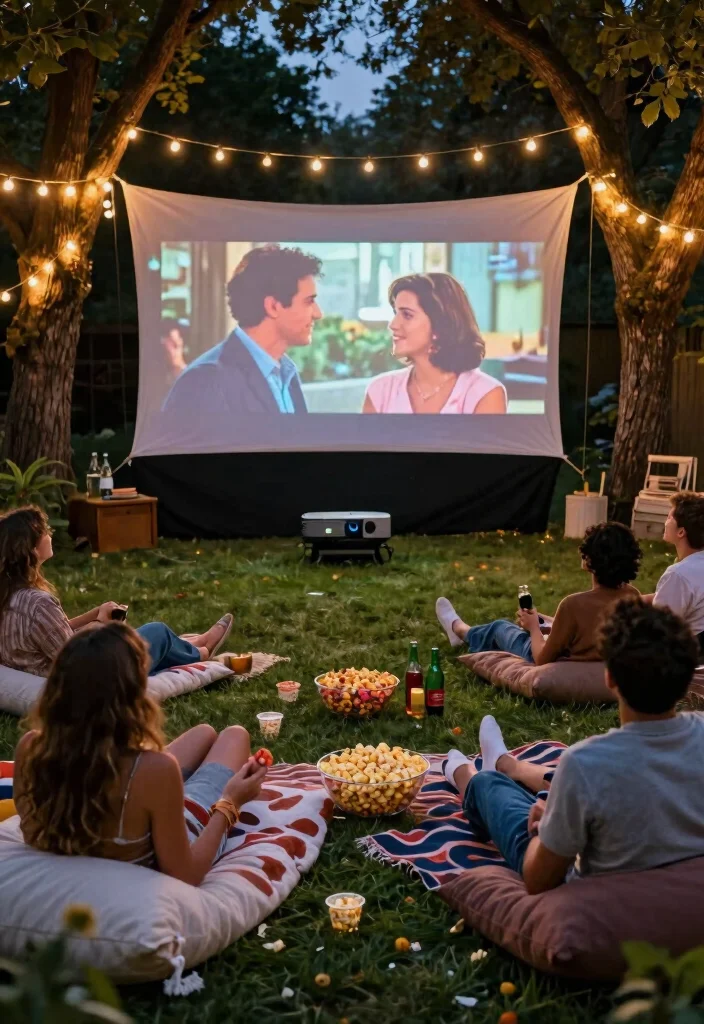 10 Low Key Bachelorette Party Ideas for Relaxed Meaningful Celebrations - 5. Outdoor Movie Night 1