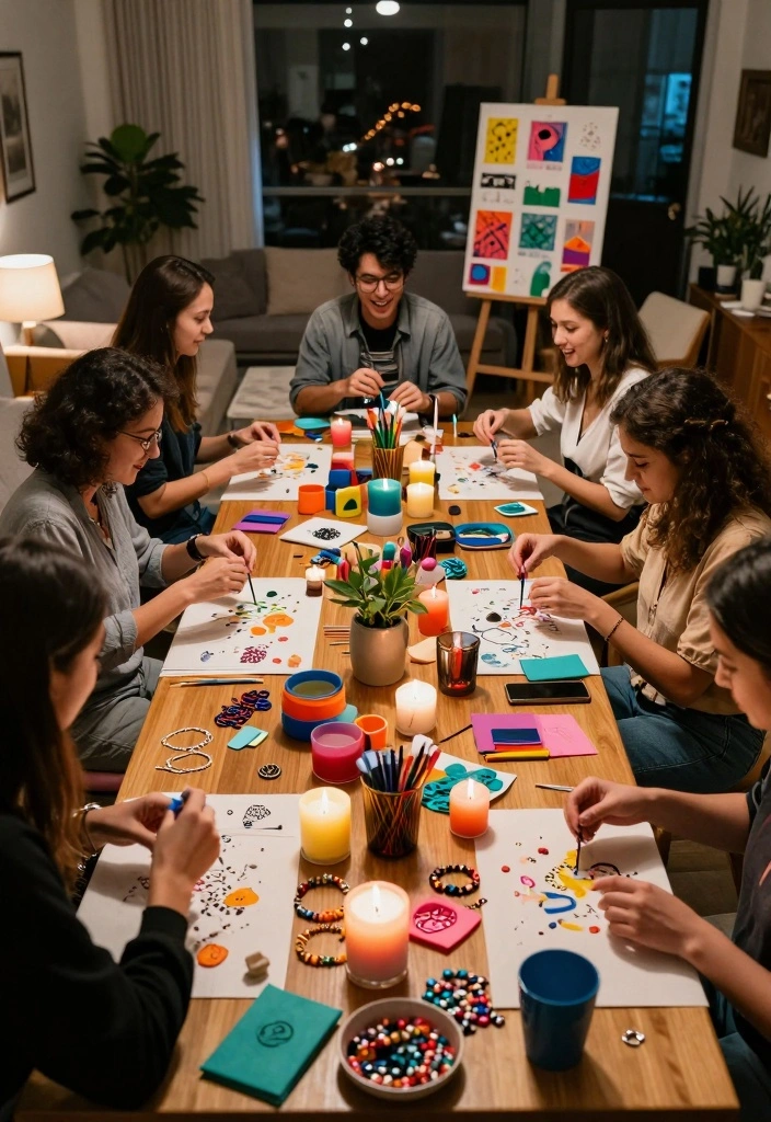 10 Low Key Bachelorette Party Ideas for Relaxed Meaningful Celebrations - 6. Crafting Night 1