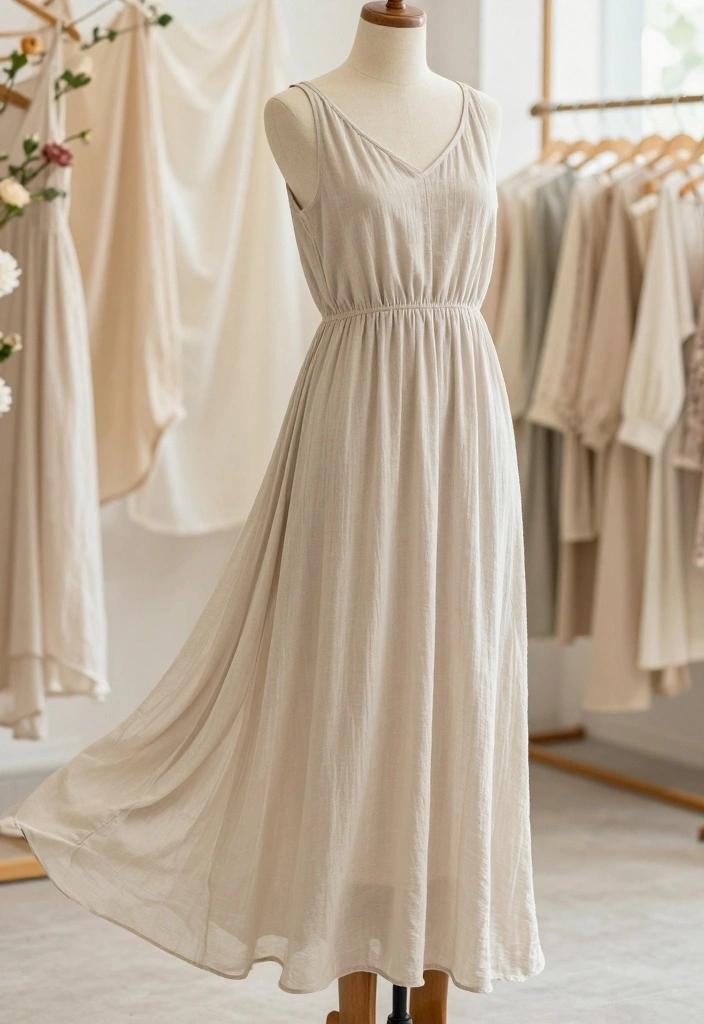 10 Minimalist Wedding Dress Styles for Clean Modern and Chic Elegance - 9. Flowing Maxi Dress 1