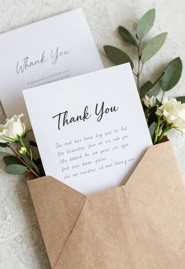 10 Personalized Wedding Welcome Bag Items for Custom Meaningful Details - 10. Thank You Cards 1