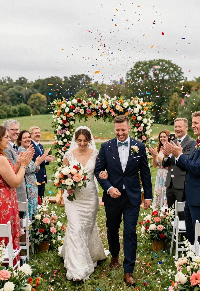 10 Playful Wedding Entrance Ideas for Joyful Fun and Crowd Pleasing Intros - 3. Confetti and Streamers: Dazzle the Crowd 1