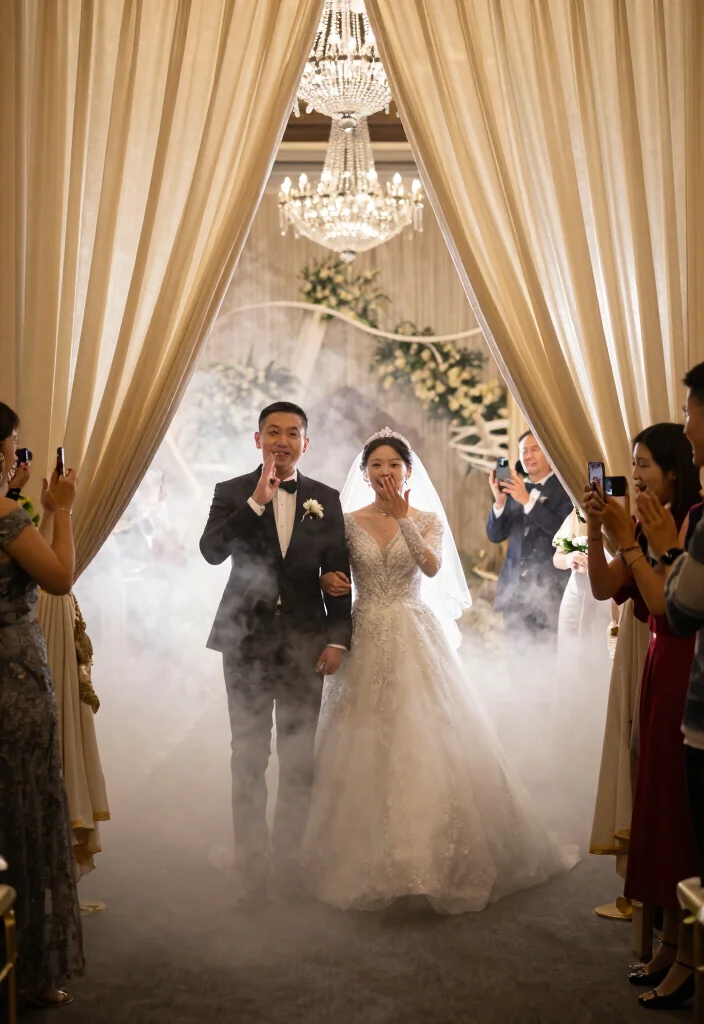 10 Playful Wedding Entrance Ideas for Joyful Fun and Crowd Pleasing Intros - 9. Surprise Entrance: A Magical Reveal 1