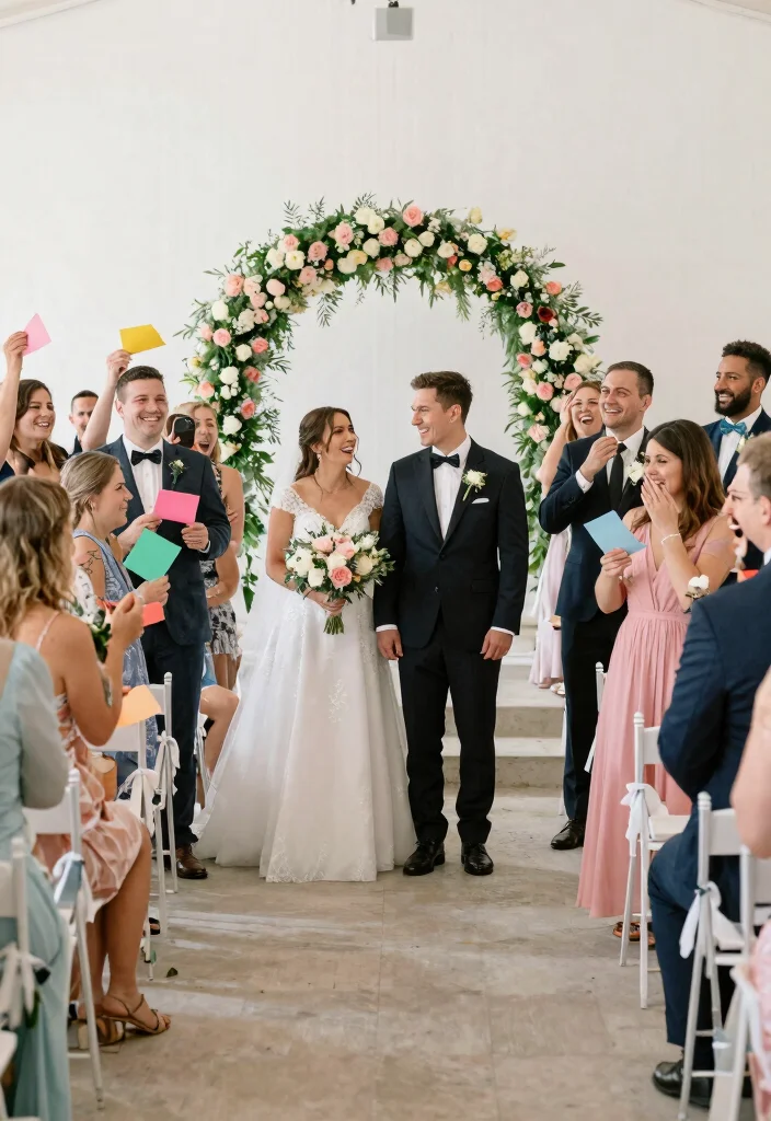 10 Quirky Wedding Ceremony Ideas for Unique Playful and Memorable Moments - 3. Interactive Guest Vows 1