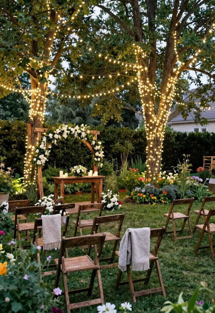 10 Simple Wedding Ideas for Older Couples for Sweet Low Key Moments - 1. Intimate Backyard Ceremony 1