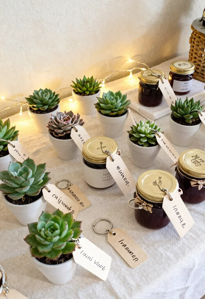 10 Simple Wedding Ideas for Older Couples for Sweet Low Key Moments - 6. Personalized Favors 1