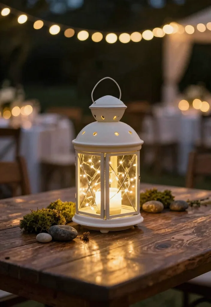 10 Tangled Centerpiece Ideas for Romantic Lantern Inspired Fairytale Decor - 5. Lanterns with Fairy Lights 1