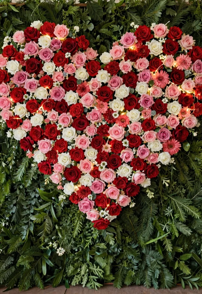 10 Valentine Backdrop Ideas for Sweet Romantic Party or Photoshoot Decor - 6. Heart-Shaped Backdrop 1