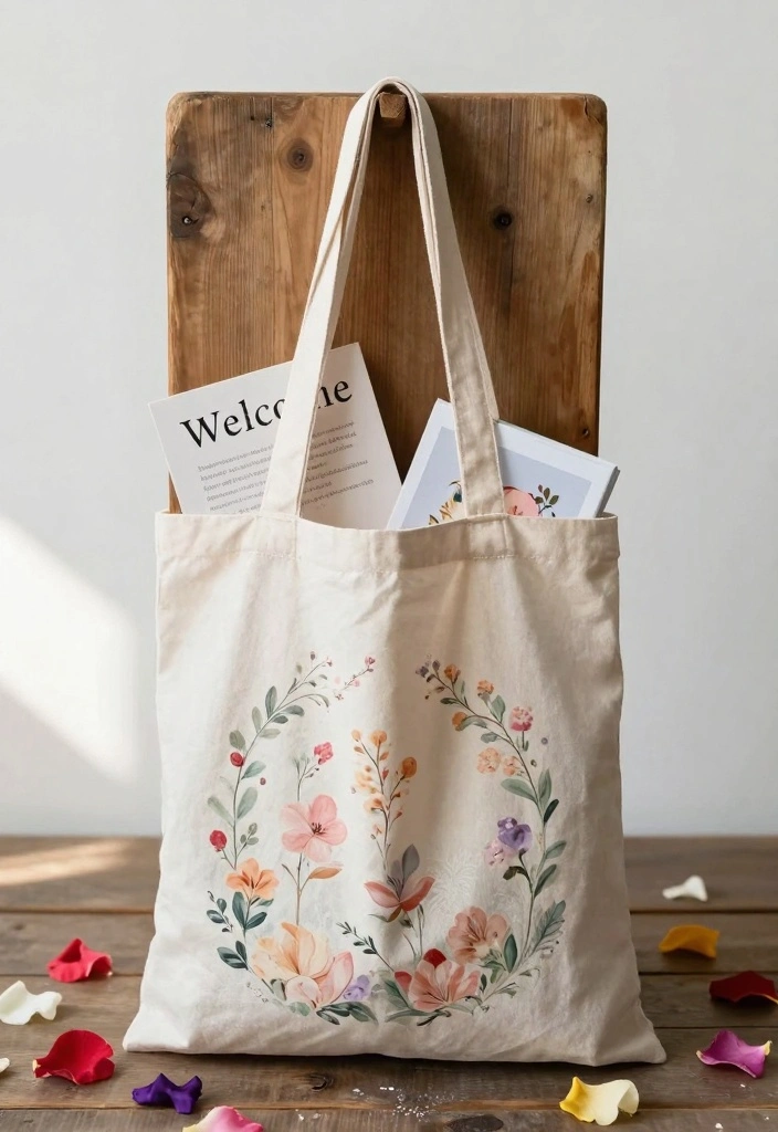 10 Wedding Welcome Bag Checklist for Essential Useful and Guest Ready Items - 1. Eco-Friendly Tote Bags 1