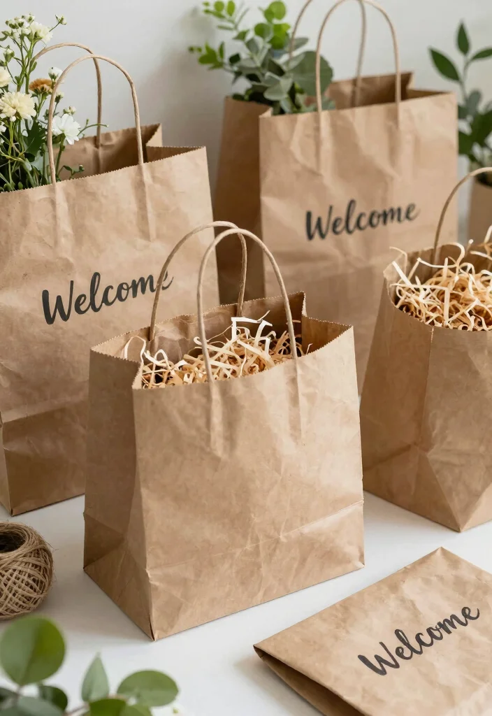 10 Wedding Welcome Bag Checklist for Essential Useful and Guest Ready Items - 10. Eco-Friendly Packing Materials 1