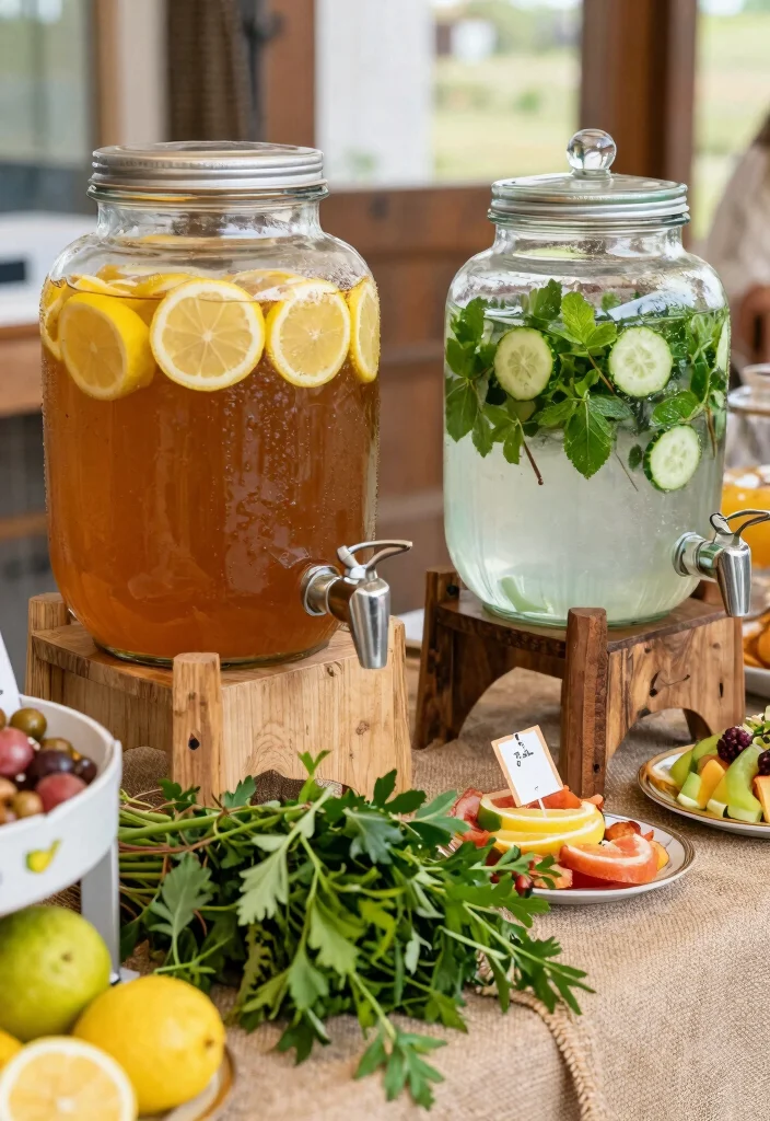 10 Western Bridal Shower Ideas for Rustic Fun and Country Chic Style - 9. Signature Drinks Station 1