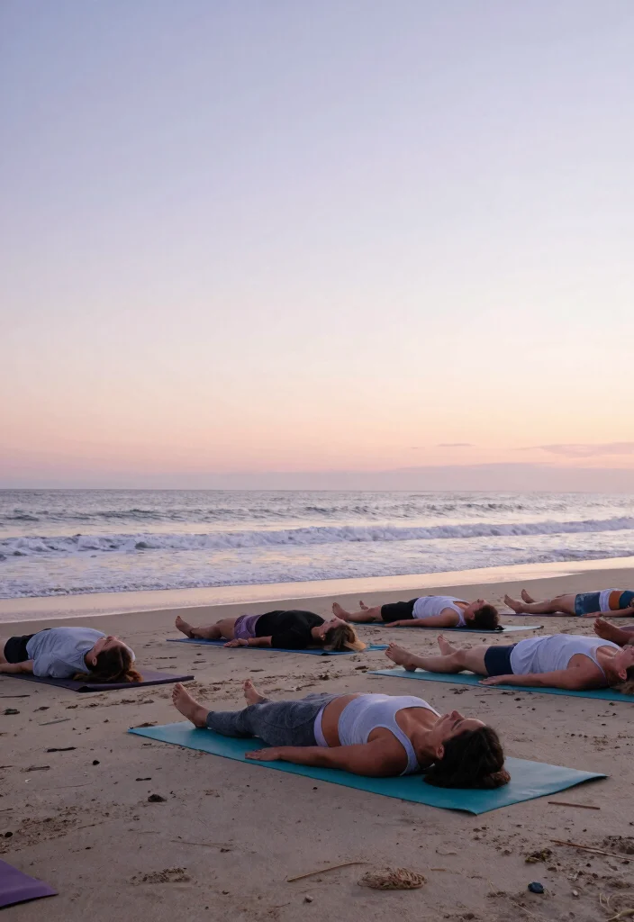 12 Bachelorette Beach Party Ideas for Sunny Fun and Coastal Celebration Vibes 100 12 Bachelorette Beach Party Ideas for Sunny Fun and Coastal Celebration Vibes - 10. Beach Yoga Session 1