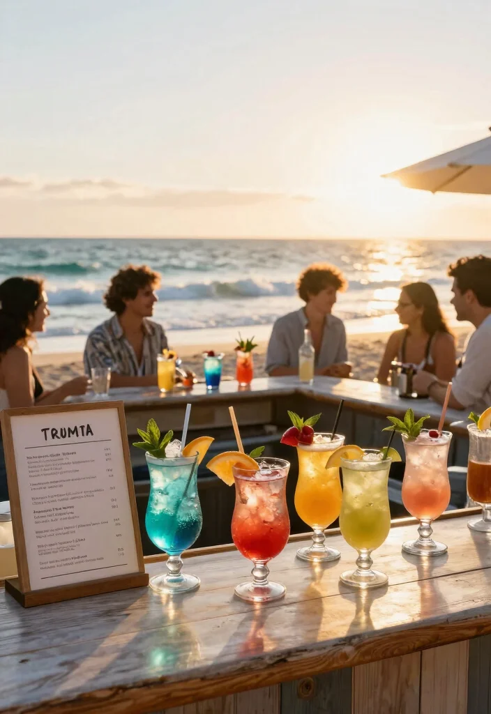 12 Bachelorette Beach Party Ideas for Sunny Fun and Coastal Celebration Vibes 67 12 Bachelorette Beach Party Ideas for Sunny Fun and Coastal Celebration Vibes - 7. Coastal Themed Cocktail Bar 1