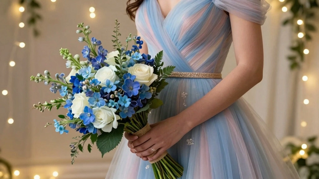 12 Blue Prom Bouquet Ideas for Cool Chic and Trendy Dance Night Looks