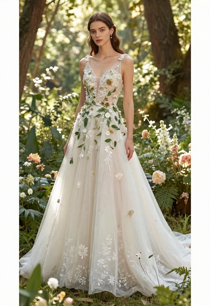 12 Boho Wedding Dress Ideas for Free Spirited Effortless Bridal Vibes - 12. Nature-Inspired Themes 1