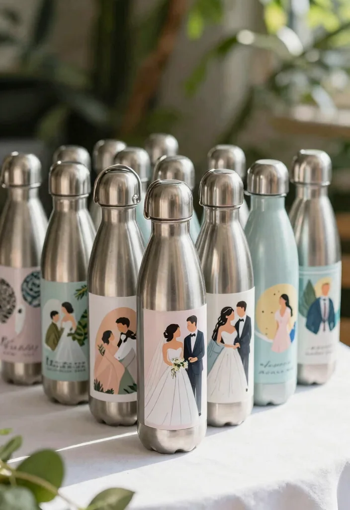 12 Budget Friendly Welcome Bag Ideas for Affordable Thoughtful Guest Gifts - 7. Customized Water Bottles 1