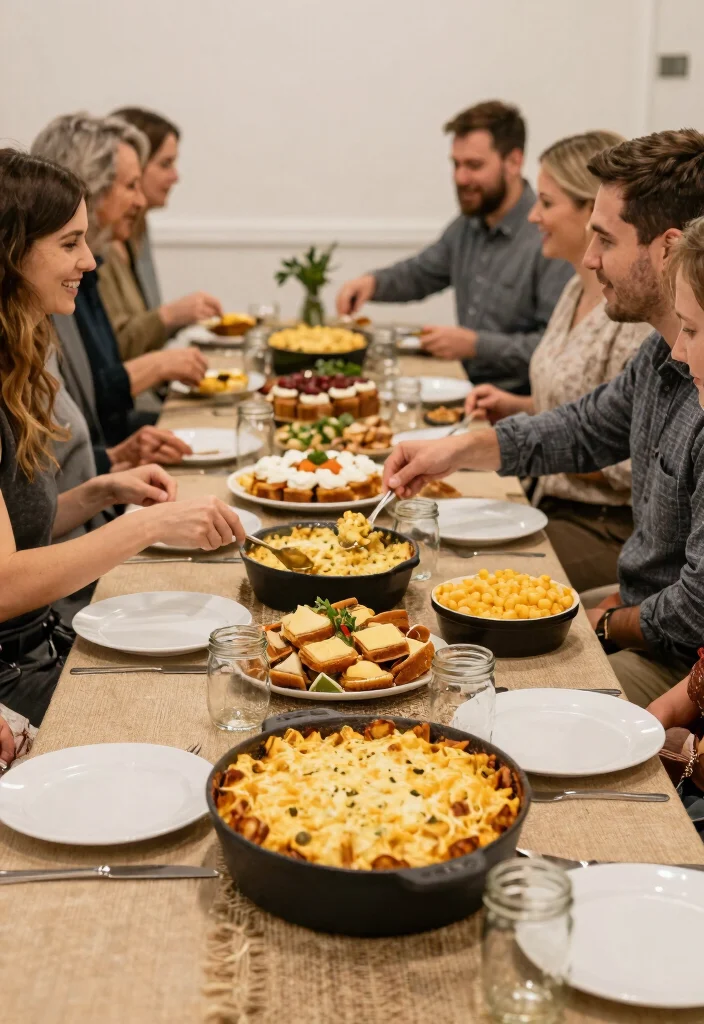 12 Cheap Wedding Buffet Ideas for Delicious Affordable Reception Planning - 9. Comfort Food Potluck Style 1