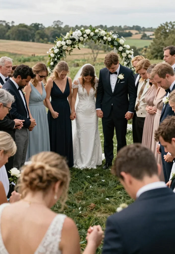 12 Christian Wedding Ceremony Ideas for Meaningful Faith-Filled Moments - 10. Prayer Circle 1